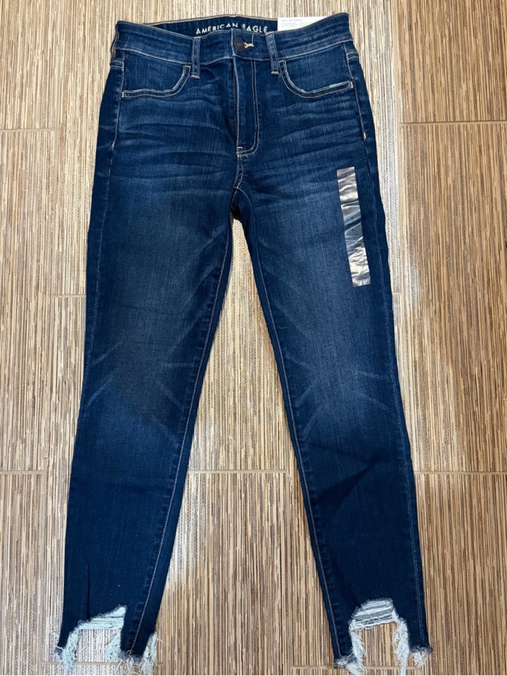 American Eagle Outfitters Dark Blue Hi-Rise Jeggings